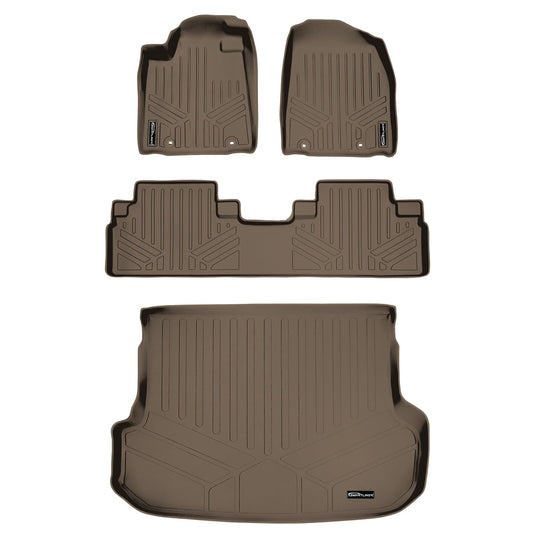SMARTLINER Custom Fit Floor Liners For 2013-2015 Lexus RX (First Row Twist type Rings)