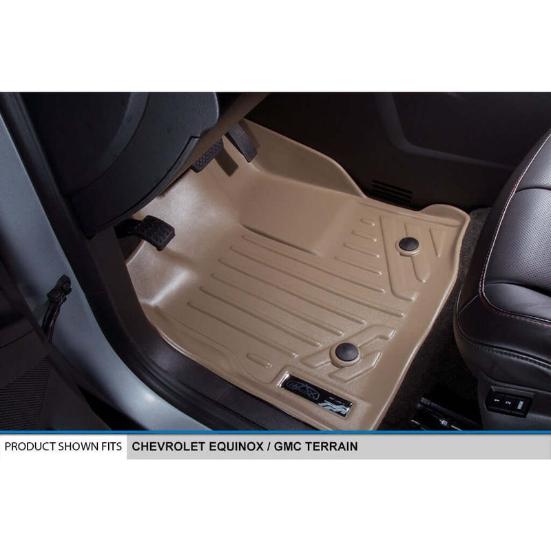 Load image into Gallery viewer, Smart Trim™ Custom Fit Floor Liners For 2011-2017 Chevy Equinox / GMC Terrain (with Dual Front Floor Posts)
