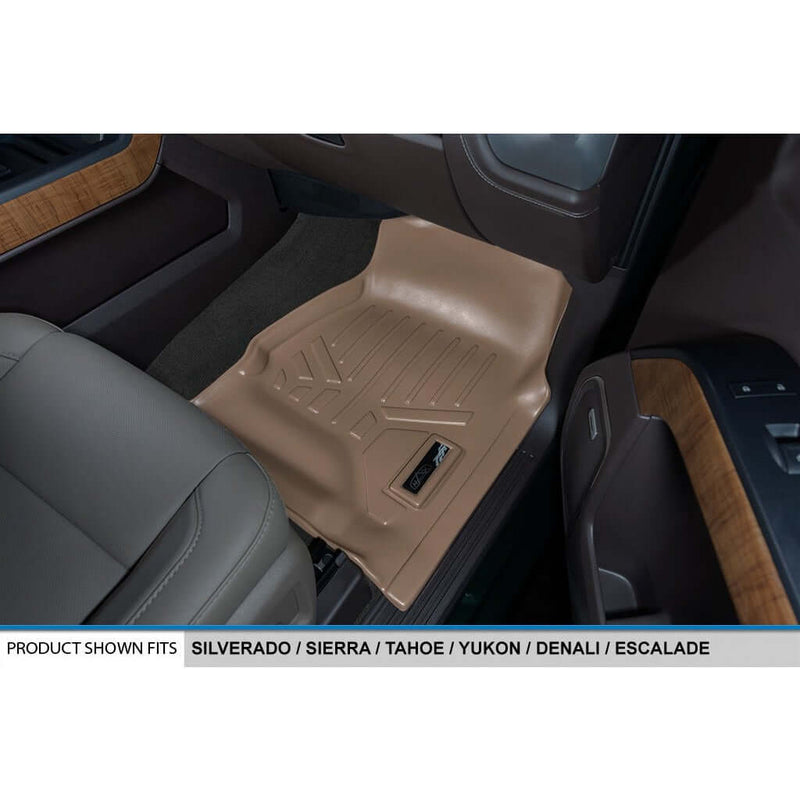 Load image into Gallery viewer, Smart Trim™ Custom Fit Floor Liners For 2015-2020 Cadillac Escalade with Second Row Bucket Seats
