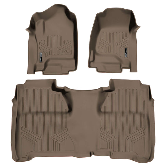 SmartCoverage™ Custom Fit Floor Liners For Crew Cab 2014-2018 Silverado/Sierra 1500 - 2015-2021 2500/3500 HD