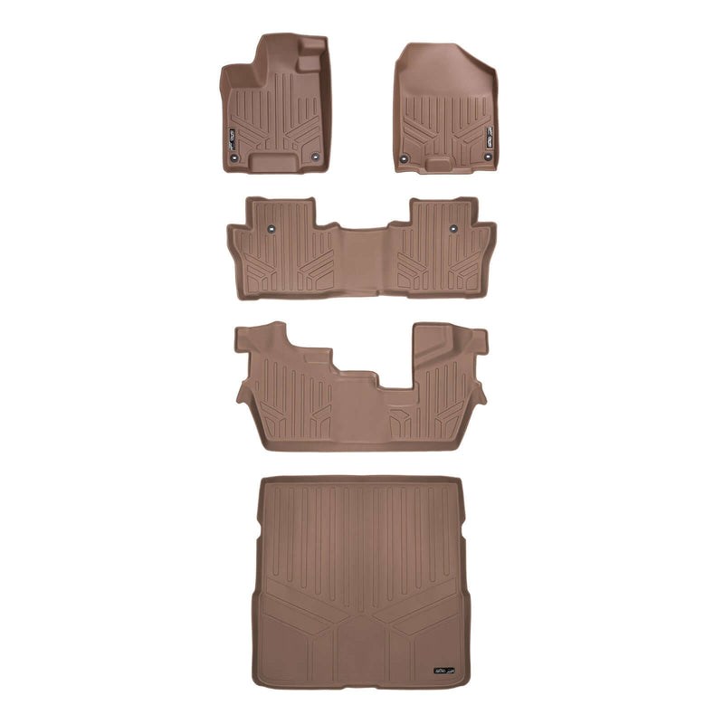 Load image into Gallery viewer, SMARTLINER Custom Fit Floor Liners For 2016-2022 Honda Pilot (8 Passenger Model)
