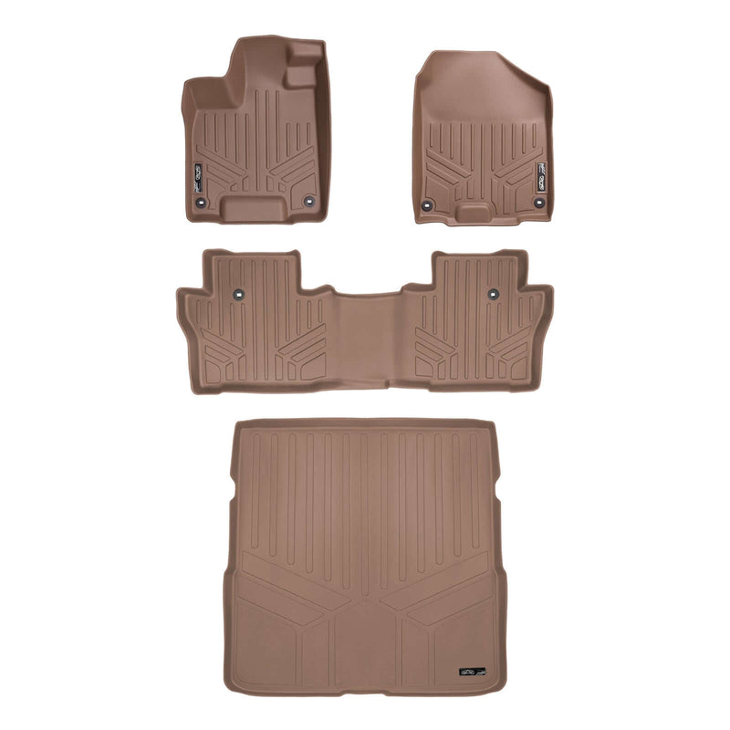 Load image into Gallery viewer, SMARTLINER Custom Fit Floor Liners For 2016-2022 Honda Pilot (8 Passenger Model)
