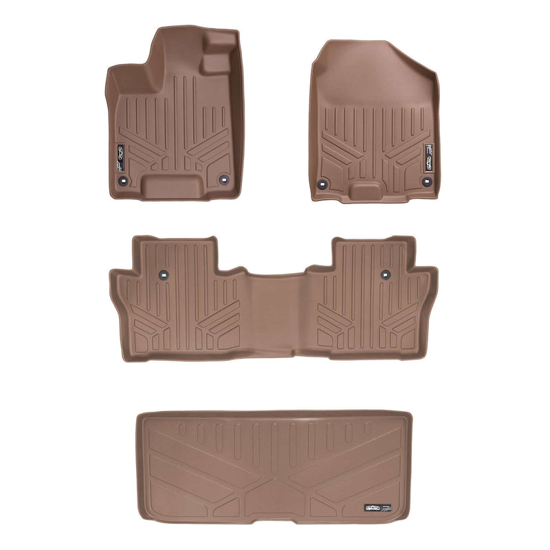 Load image into Gallery viewer, SMARTLINER Custom Fit Floor Liners For 2016-2022 Honda Pilot (8 Passenger Model)
