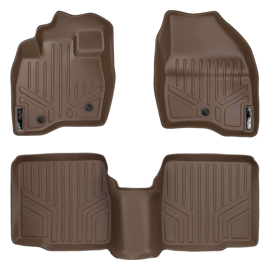 SMARTLINER Custom Fit Floor Liners For 2017-2019 Ford Explorer (without 2nd Row Center Console)