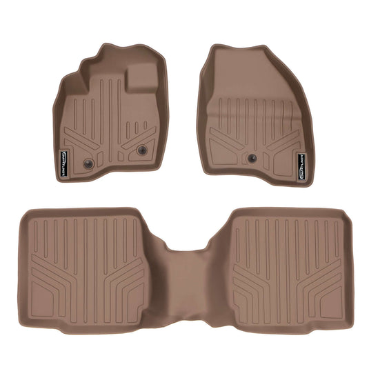 SMARTLINER Custom Fit Floor Liners For 2017-2019 Ford Explorer with 2nd Row Center Console