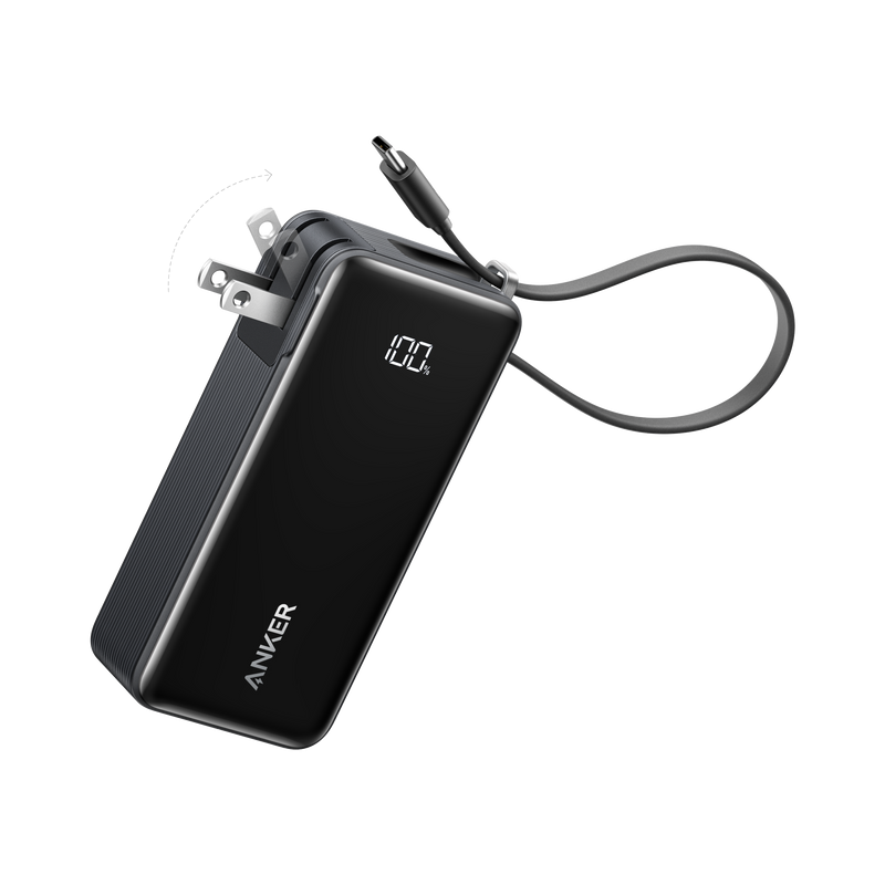 Load image into Gallery viewer, Anker Power Bank (10K, Fusion, Built-In Cable)
