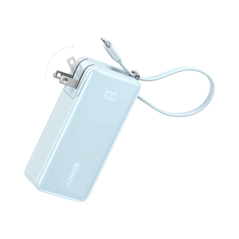 Load image into Gallery viewer, Anker Power Bank (10K, Fusion, Built-In Cable)
