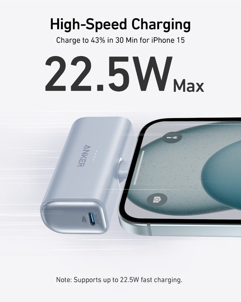 Load image into Gallery viewer, Anker Nano Power Bank (22.5W, Built-In USB-C Connector)

