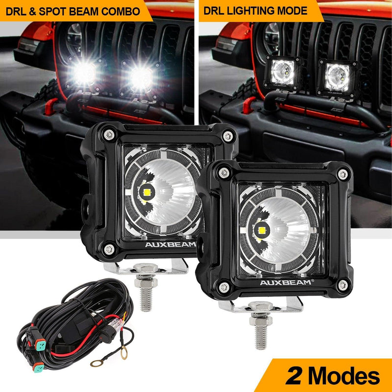 Load image into Gallery viewer, (2pcs/set) 3 inch 40W LED Pod Lights With DRL for SUV ATV UTV Trucks Pickup Boat
