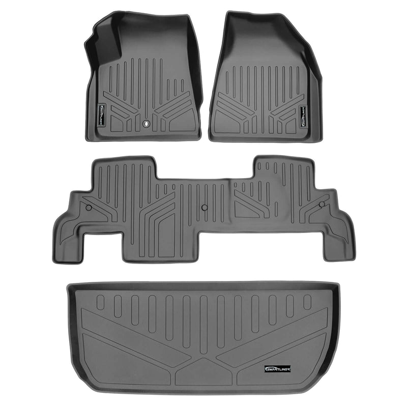 Load image into Gallery viewer, SMARTLINER Custom Fit Floor Liners For Traverse/Enclave/Acadia/Outlook (with 2nd Row Bench Seat)
