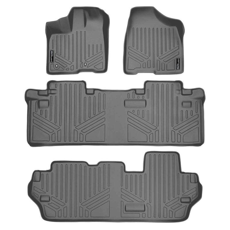 Load image into Gallery viewer, SMARTLINER Custom Fit Floor Liners For 2011-2012 Sienna (8 Passenger Model with Power Folding 3rd Row Seats)
