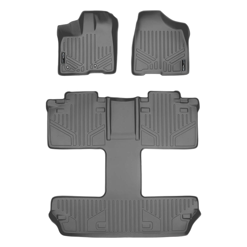 Load image into Gallery viewer, Smart Trim™ Custom Fit Floor Liners For 2011 2012 Toyota Sienna 7 Passenger Model
