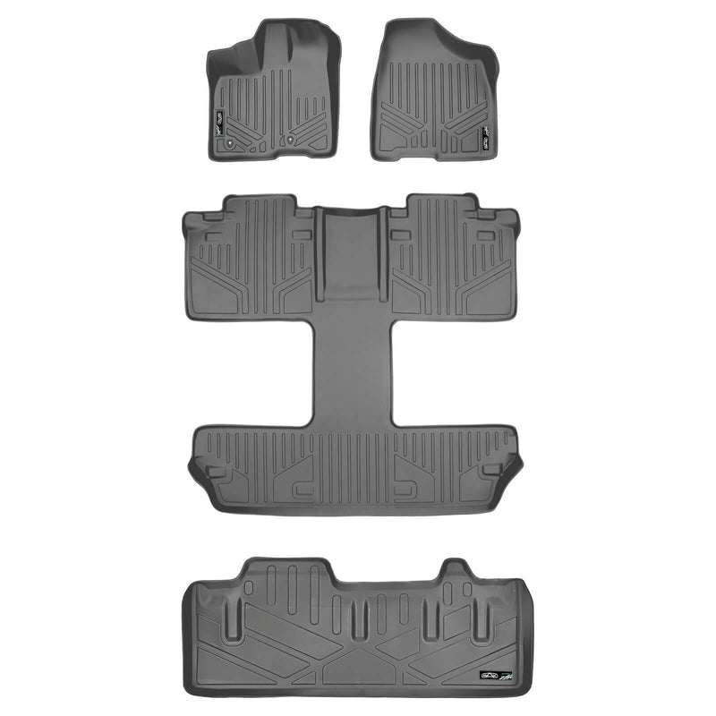 Load image into Gallery viewer, Smart Trim™ Custom Fit Floor Liners For 2011 2012 Toyota Sienna 7 Passenger Model
