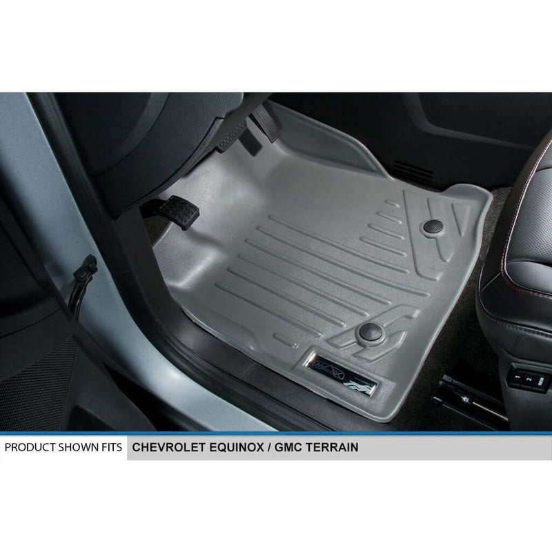 Load image into Gallery viewer, Smart Trim™ Custom Fit Floor Liners For 2011-2017 Chevy Equinox / GMC Terrain (with Dual Front Floor Posts)

