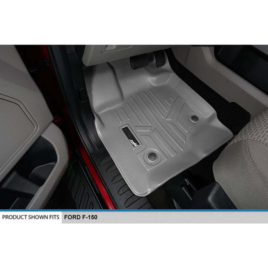 SMARTLINER Custom Fit Floor Liners For 2021-2025 Ford F-150 Hybrid SuperCrew Cab with 1st Row Bucket Seats