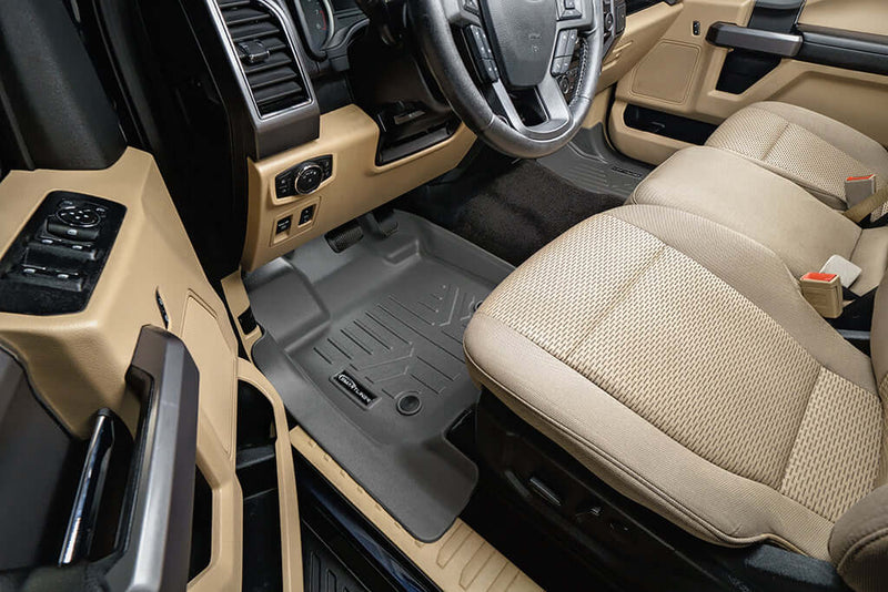 Load image into Gallery viewer, SMARTLINER Custom Fit Floor Liners For 2022-2025 Ford F-150 Lightning Only fits with 2nd Row Bucket seats without under seat fold-flat storage
