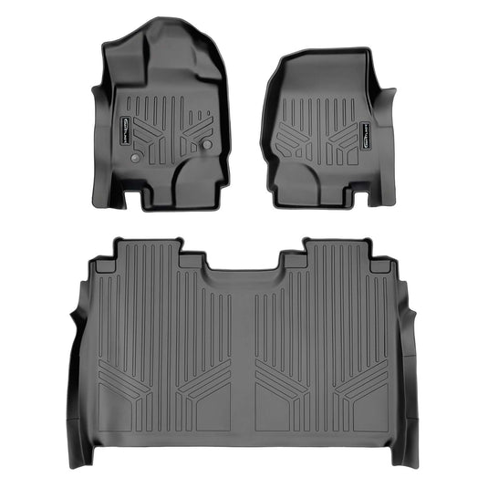 SmartCoverage™ Custom Fit Floor Liners For 2015-2025 Ford F-150 SuperCrew Cab with 1st Row Bucket Seats