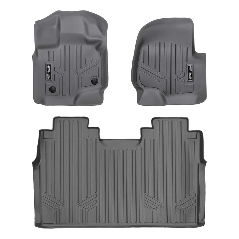 Load image into Gallery viewer, SmartCoverage™ Floor Liners For 2015-2026 Ford F-150 SuperCrew Cab (1st Row Bench) (No OTH and no 2nd Row Underseat Storage)
