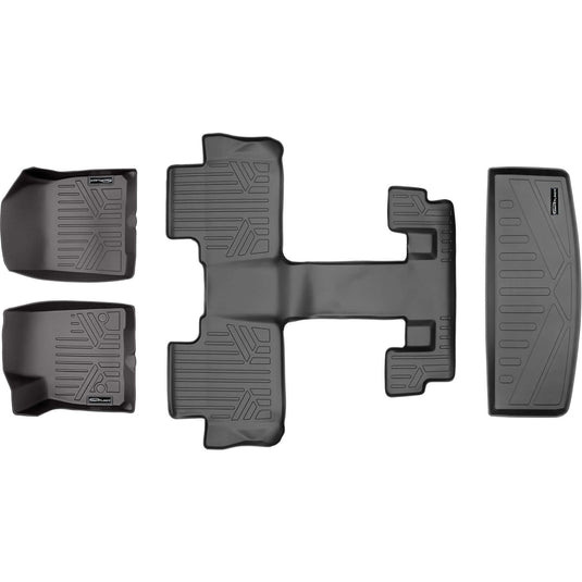 SMARTLINER Custom Fit Floor Liners For 2017-2023 GMC Acadia with 2nd Row Bucket Seats