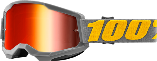 100% Strata 2 Goggles - Izipizi - Red Mirror 50028-00006