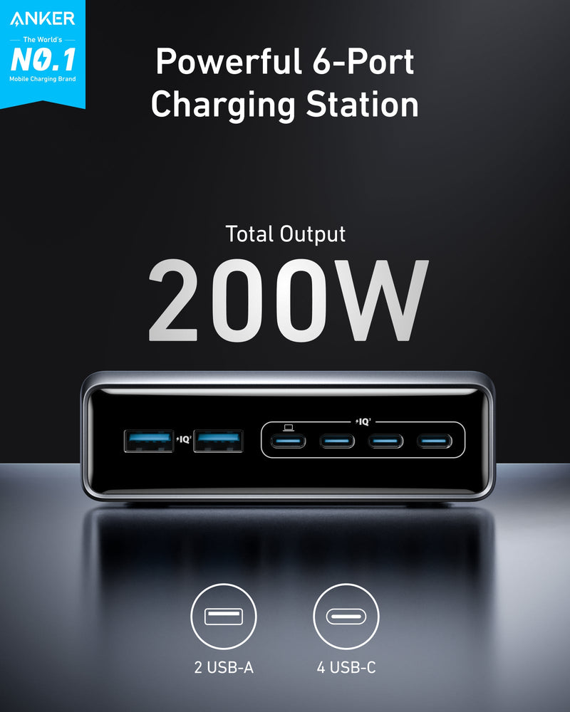 Load image into Gallery viewer, Anker Prime Charger (200W, 6 Ports, GaN)

