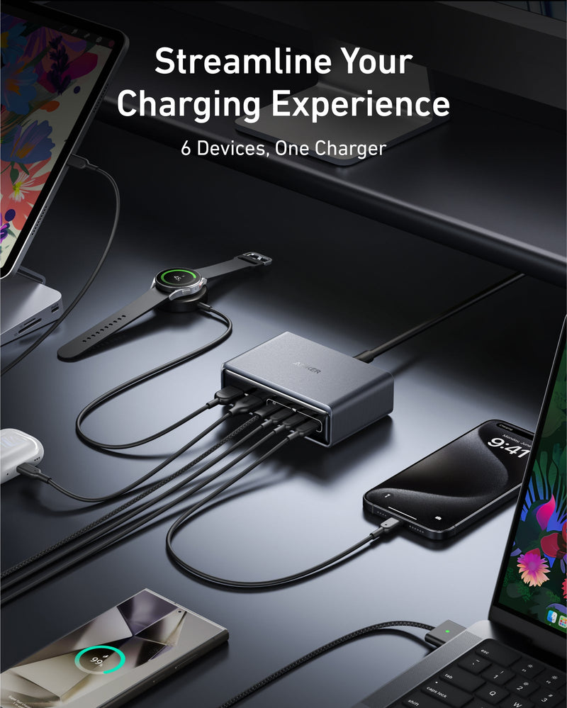 Load image into Gallery viewer, Anker Prime Charger (200W, 6 Ports, GaN)
