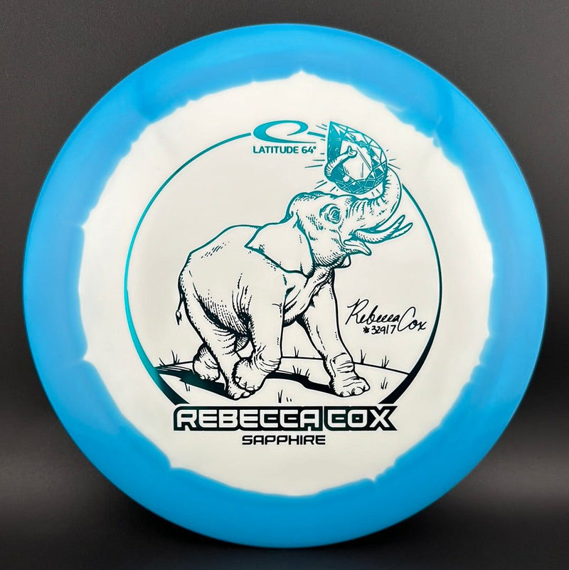 Load image into Gallery viewer, Gold Orbit Sapphire - Rebecca Cox 2024 Tour Series
