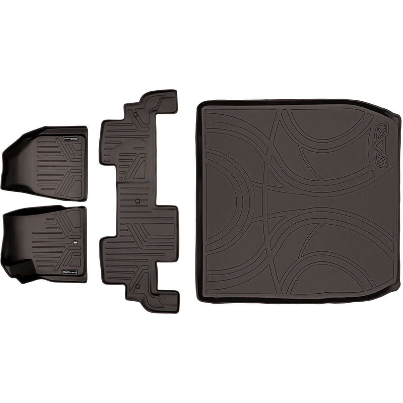 Load image into Gallery viewer, SMARTLINER Custom Fit Floor Liners For Traverse/Enclave/Acadia/Outlook (with 2nd Row Bench Seat)

