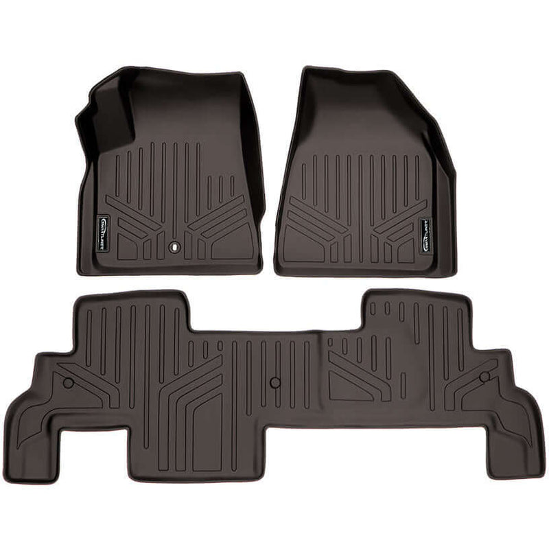 Load image into Gallery viewer, SMARTLINER Custom Fit Floor Liners For Traverse/Enclave/Acadia/Outlook (with 2nd Row Bench Seat)
