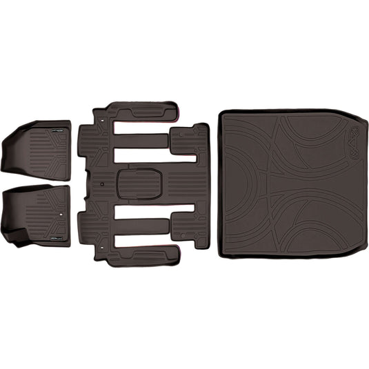 SMARTLINER Custom Fit Floor Liners For Traverse/Enclave with 2nd Row Bucket Seats