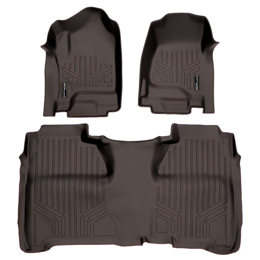 SmartCoverage™ Custom Fit Floor Liners For Crew Cab 2014-2018 Silverado/Sierra 1500 - 2015-2021 2500/3500 HD