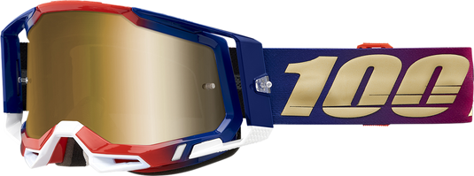 100% Racecraft 2 Goggles - United - True Gold 50010-00009