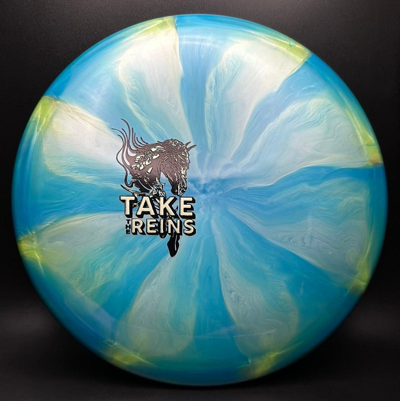 Load image into Gallery viewer, Sublime Swirl Mustang - "Take The Reins" Mini Stamp
