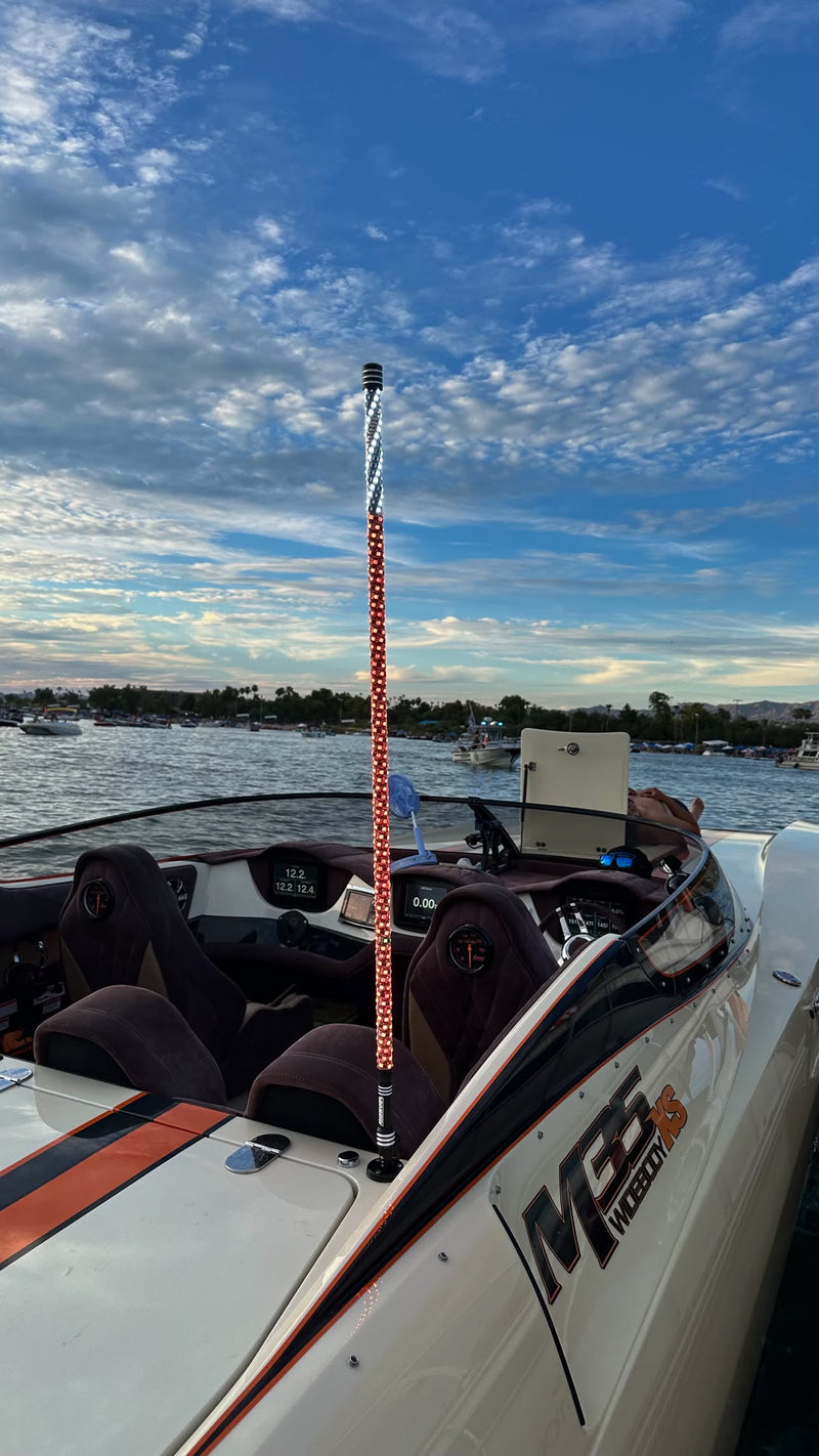 Load image into Gallery viewer, Marshin Whips V2 RGBW LED Boat Whip | High-Visibility Marine Lighting | 2ft-4ft
