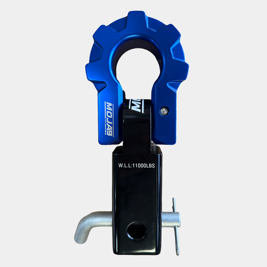 2'' Aluminum Hitch Receiver with Aluminum D-Shackle 9T (Lifetime Warranty)