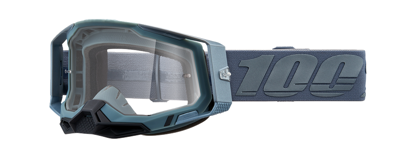 Load image into Gallery viewer, 100% Racecraft 2 Goggles - Battleship - Clear 50009-00017
