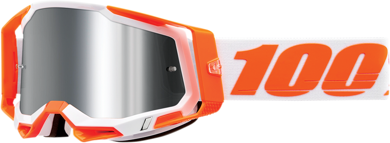 Load image into Gallery viewer, 100% Racecraft 2 Goggles - Orange - Silver Flash Mirror 50010-00013
