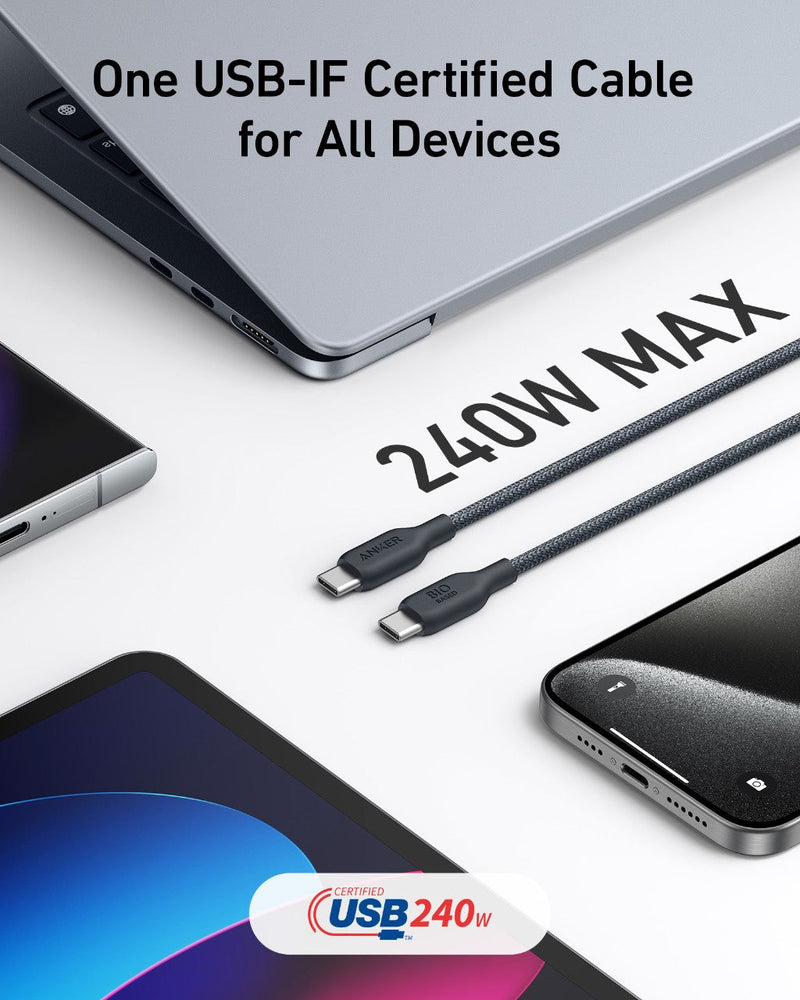 Load image into Gallery viewer, Anker <b>543</b> USB-C to USB-C Cable (Bio-Braided)
