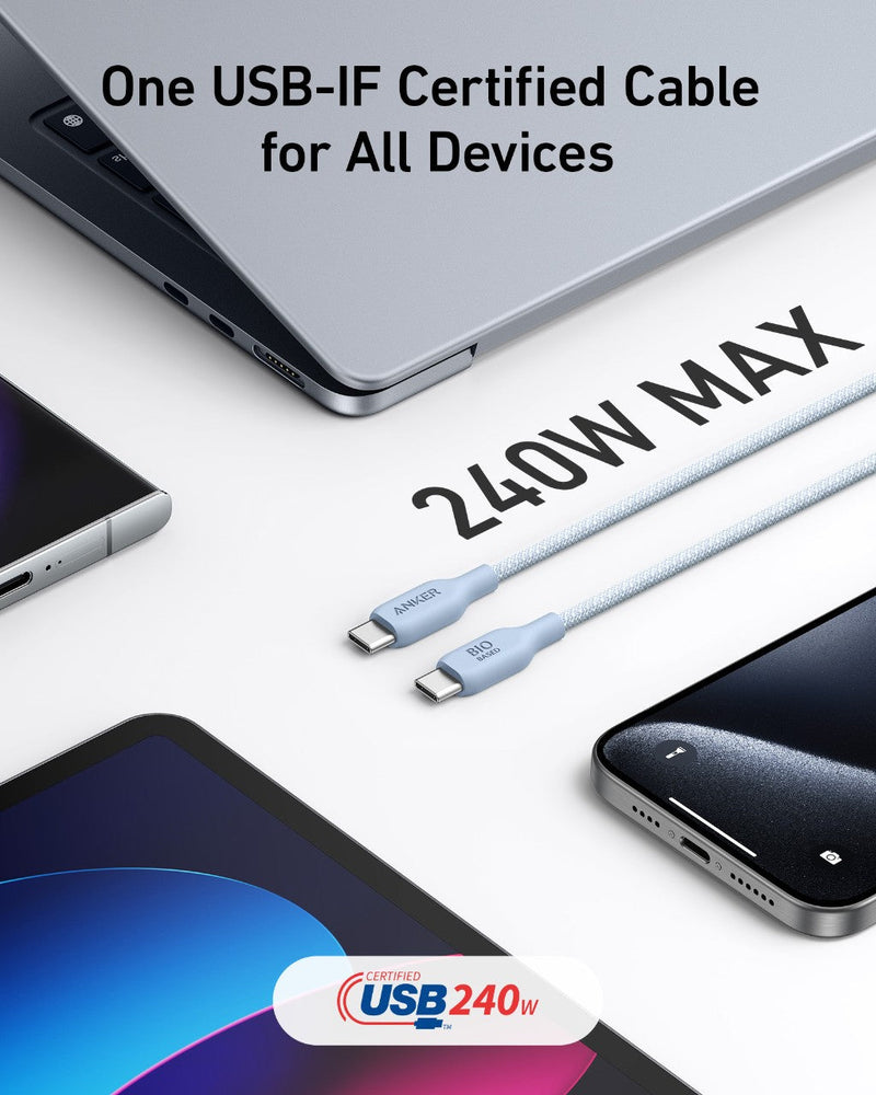 Load image into Gallery viewer, Anker <b>543</b> USB-C to USB-C Cable (Bio-Braided)
