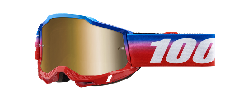 Load image into Gallery viewer, 100% Accuri 2 Goggles - Unity - True Gold Mirror 50014-00025
