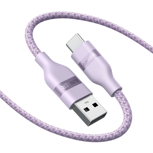 Anker USB-A to USB-C Cable (3 ft / 6 ft, Upcycled-Braided)