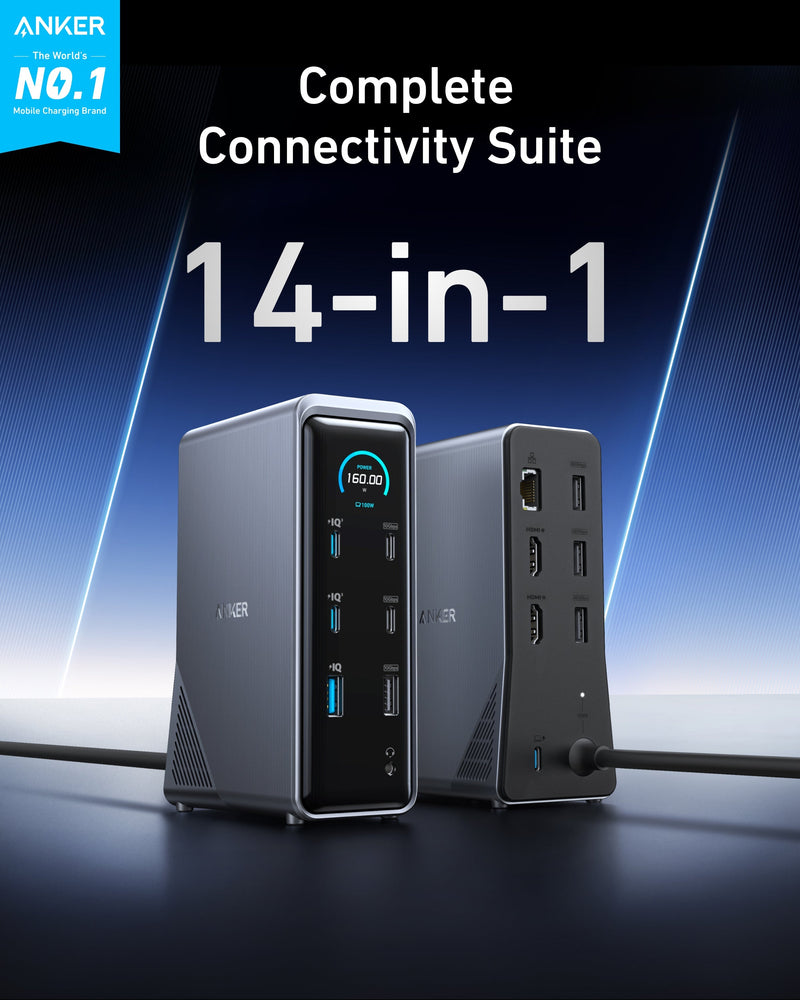 Load image into Gallery viewer, Anker Prime Charging Docking Station (14-in-1, Dual Display, 160W)
