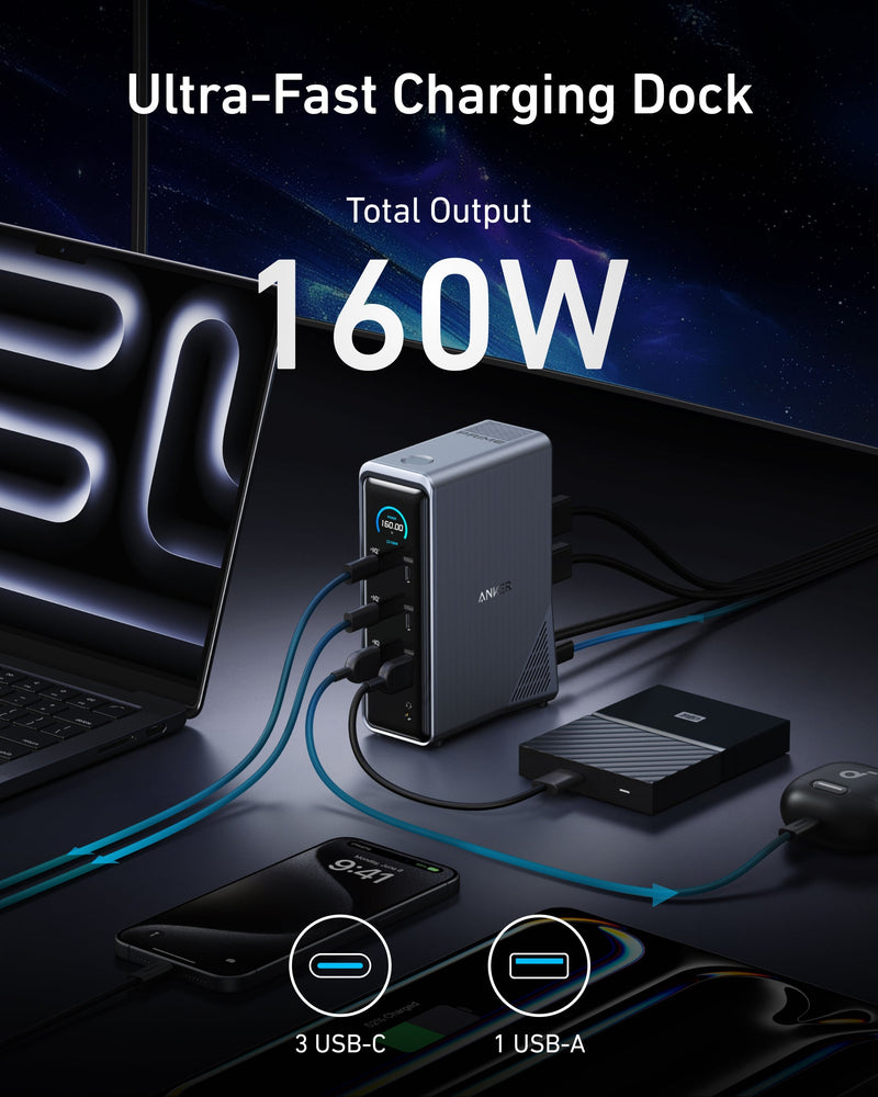 Load image into Gallery viewer, Anker Prime Charging Docking Station (14-in-1, Dual Display, 160W)
