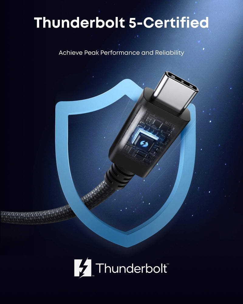 Load image into Gallery viewer, Anker Prime Thunderbolt 5 Cable (3.3 ft / 1.7 ft, 80 Gbps, 240W)
