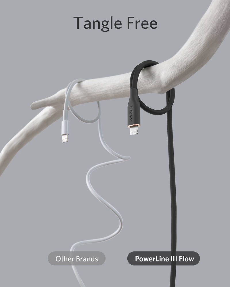 Load image into Gallery viewer, Anker <b>641</b> USB-C to Lightning Cable (Flow, 3 ft Silicone)
