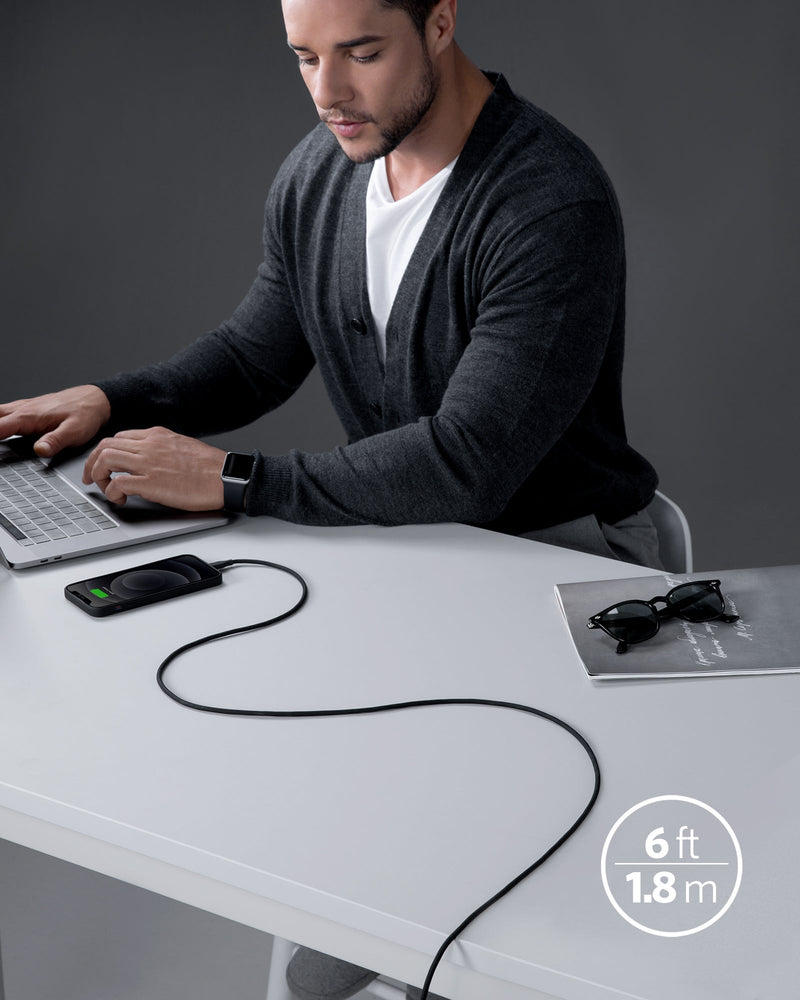 Load image into Gallery viewer, Anker <b>641</b> USB-C to Lightning Cable (Flow, 3 ft Silicone)
