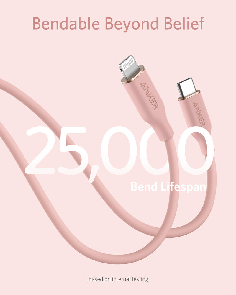 Load image into Gallery viewer, Anker <b>641</b> USB-C to Lightning Cable (Flow, 3 ft Silicone)
