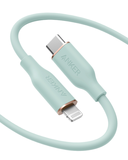 Anker <b>641</b> USB-C to Lightning Cable (Flow, 3 ft Silicone)