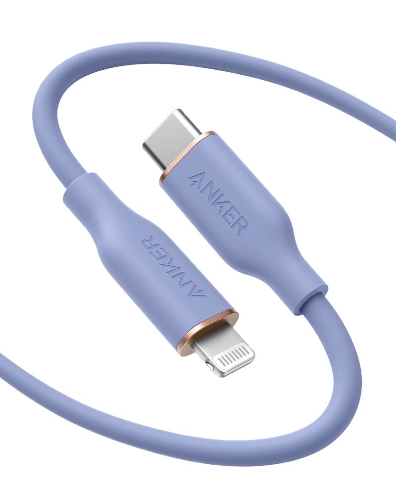 Load image into Gallery viewer, Anker <b>641</b> USB-C to Lightning Cable (Flow, 3 ft Silicone)

