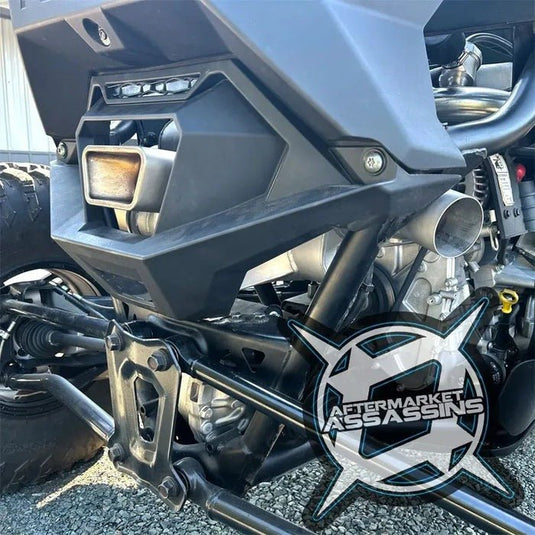 Aftermarket Assassins Slip-On Side Dump Exhaust for RZR Pro R